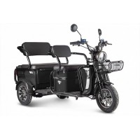 Электрический Трицикл Rutrike Экипаж Люкс Trike Черный