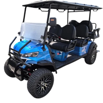 Гольфкар GreenCamel Сонора A42L (4+2, 4kW AC, R14 литые) LUX lifted синий