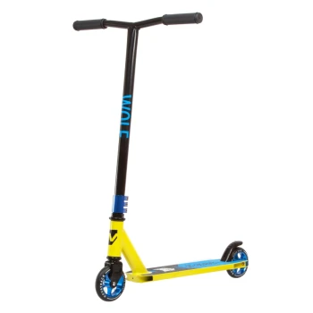 Трюковый самокат Novatrack WOLF 40 черно-лимонный